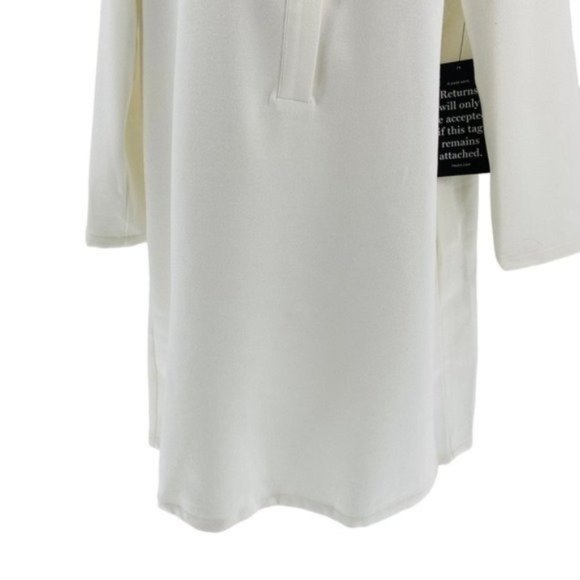 Tuckernuck White Stretch Crepe Avery Long Sleeve Shirt Mini Dress Size XXS - Picture 6 of 11